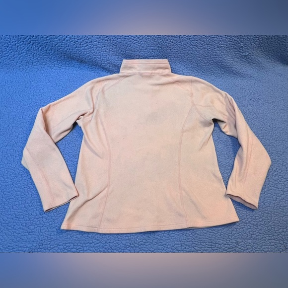 The North Face Pullover Fleece Jacket Juniors Size Large Peach Color - Picture 2 of 12